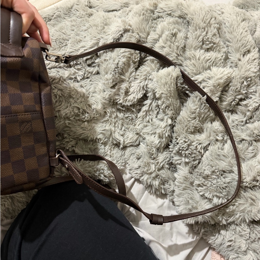 Brown Check Mini Backpack - image 5